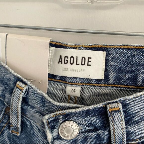 AGOLDE Lana Mid Rise Vintage Straight Jean in Backdrop Size 24 NWT - Picture 5 of 11